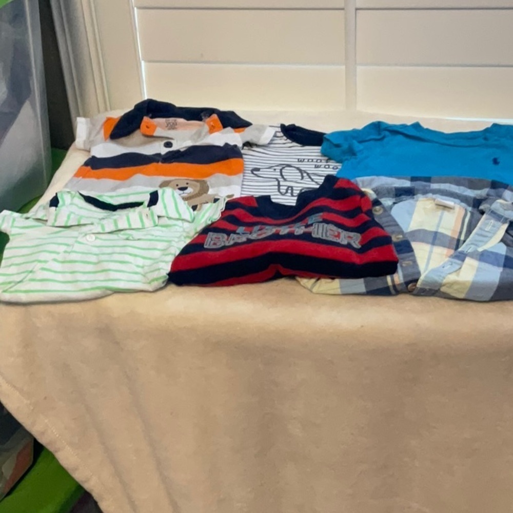 Carter's Colorful Polo Collection - Navy, Blue, Green, Orange